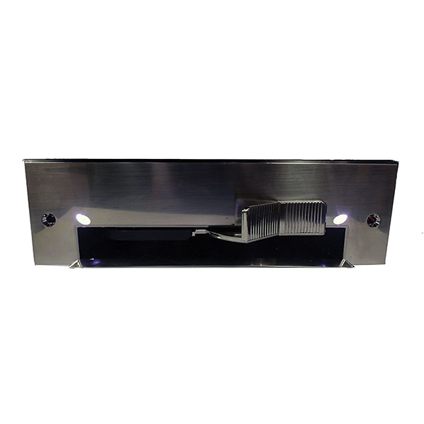 Porte-poussière automatique Vac-N-Clean avec DEL - fini métallique Porte-poussière automatique Vac-N-Clean avec DEL - fini métallique