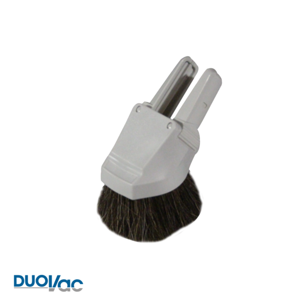Brosse combo Duovac à époussetage - capitonnage gris en crin ACC-56-GY Brosse combo Duovac à époussetage - capitonnage gris en crin ACC-56-GY